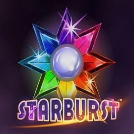 Slots logo of Starburst from NetEnt at Wazamba Casino