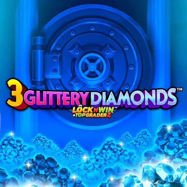 3 Glittery Diamonds game by PearFiction Studios – logo hosted on Wazamba Casino