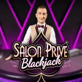 Blackjack Salon Privé online game logo by Ezugi on wazambakazino.com