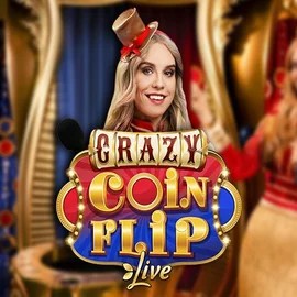 Live Casino logo of Crazy Coin Flip from Evolution at Wazamba Casino