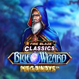 Fire Blaze Blue Wizard Megaways casino game by Rarestone Gaming – featured logo at Wazamba Casino