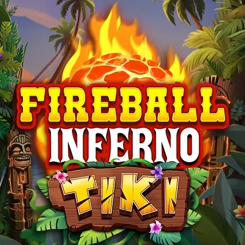Fireball Inferno Tiki by NetEnt, showcased at wazambakazino.com – game logo