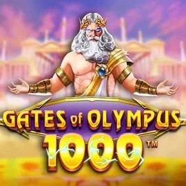 Gates of Olympus 1000 online game logo by Pragmatic Play on wazambakazino.com