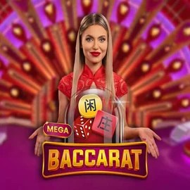 Mega Baccarat logo by Pragmatic Play Wazamba Casino