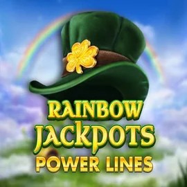 Rainbow Jackpots Power Lines slot icon by Red Tiger Gaming, available at Wazamba Casino