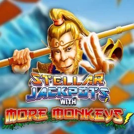 Enjoy Stellar Jackpots with More Monkeys by Lightning Box Game – logo hosted on wazambakazino.com