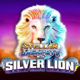 Stellar Jackpots with Silver Lion casino game by Lightning Box Game – featured logo at Wazamba Casino