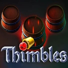 Thimbles online game logo by Evoplay on wazambakazino.com