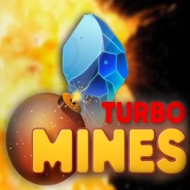 Turbo Mines slot logo by Turbo Games at Wazamba Casino