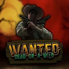 Wanted Dead or a Wild slot logo by Hacksaw Gaming at Wazamba Casino